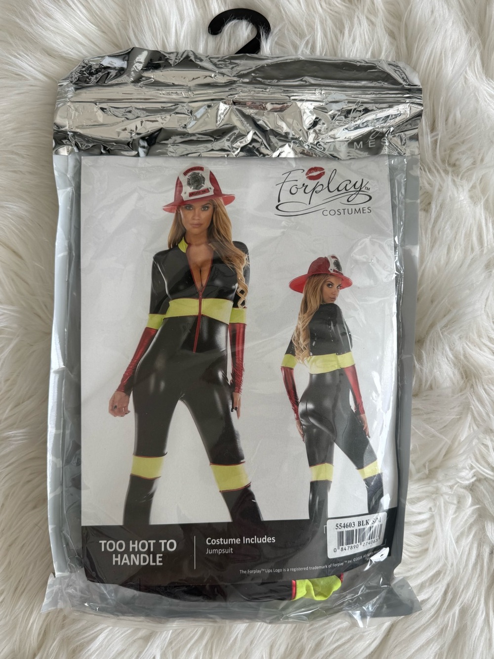 Forplay - Yellow & Red 'Too Hot to Handle' Firefighter Costume